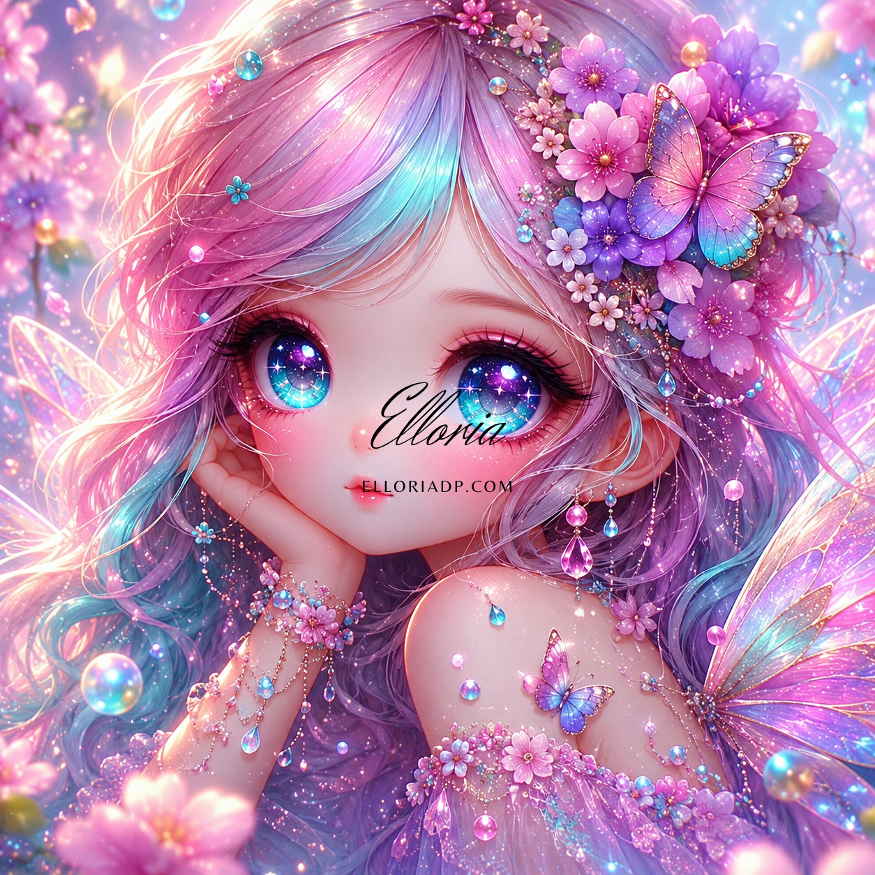 Fée des Papillons Célestes | Diamond Painting Féerique – Elloria