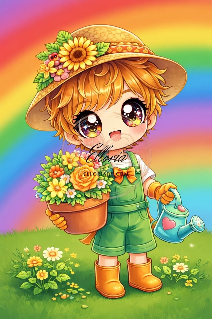 đ» Petit Jardinier Arc-en-Ciel
Elloria Diamond Painting