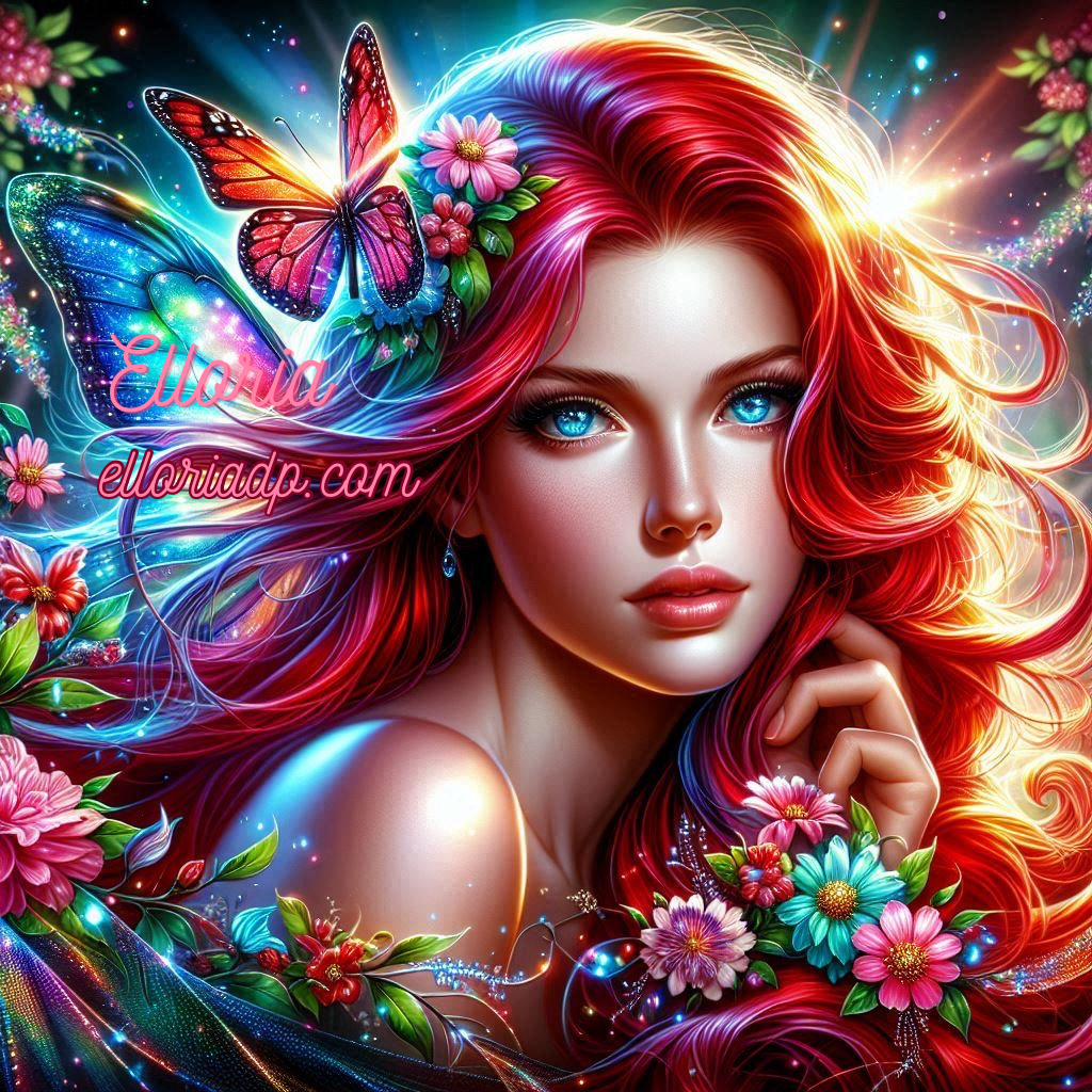 Diamond Painting – Mélina et le Papillon Arc-en-Ciel