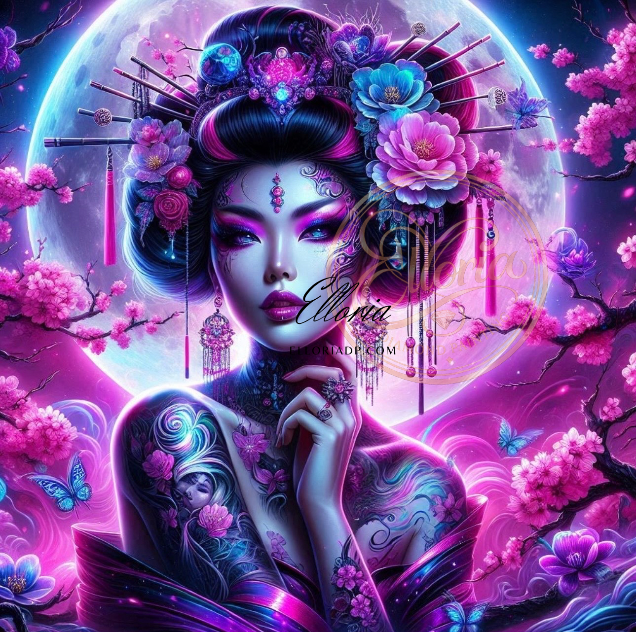 Impératrice Lunaire – Diamond Painting | Elloria