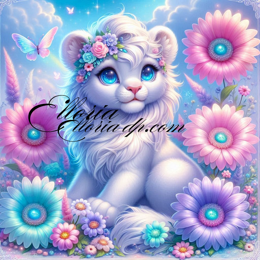 ✨ Diamond Painting | Nébula, la Lionne des Fleurs Célestes 🌸🦁🌈