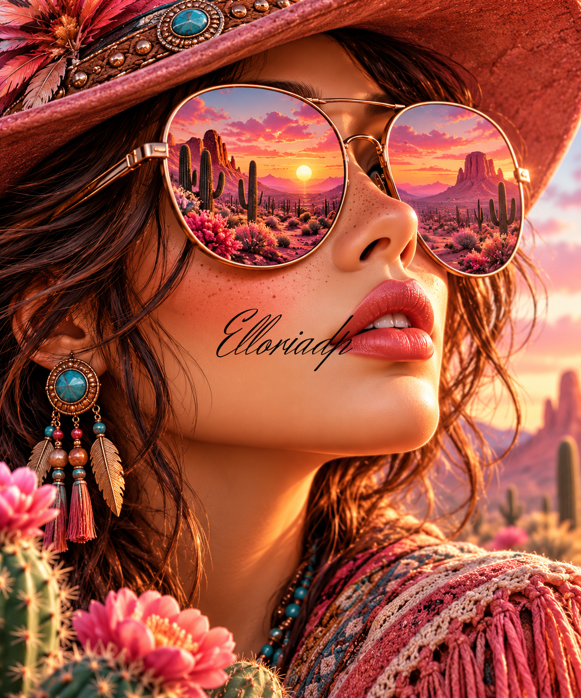 Sunset Arizona â Diamond Painting Western Femme | Elloria