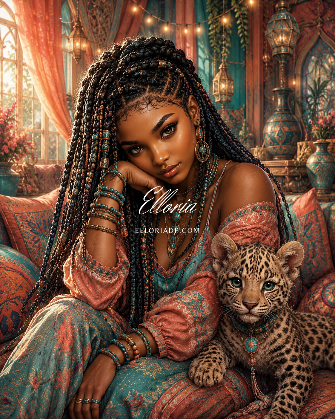 L’âme des oasis Diamond painting Elloria
