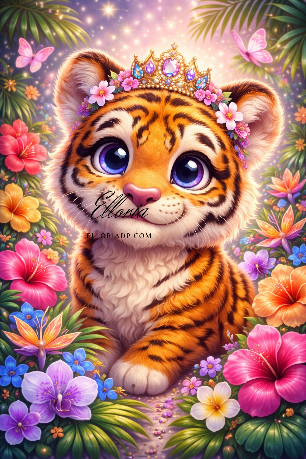 Elloria Diamond Painting – Petite Reine des Fleurs