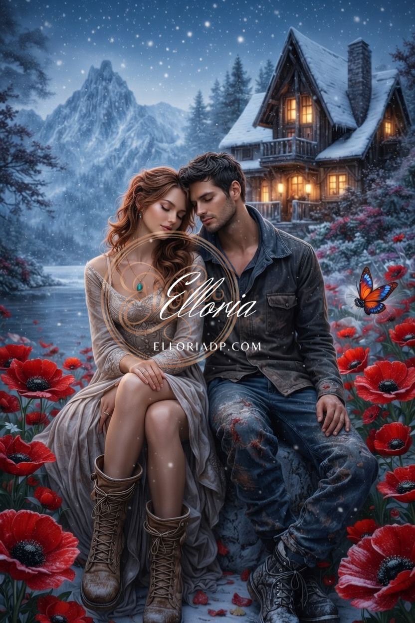 Diamond Painting Couple Sous la Neige – Romance Éternelle | Elloria