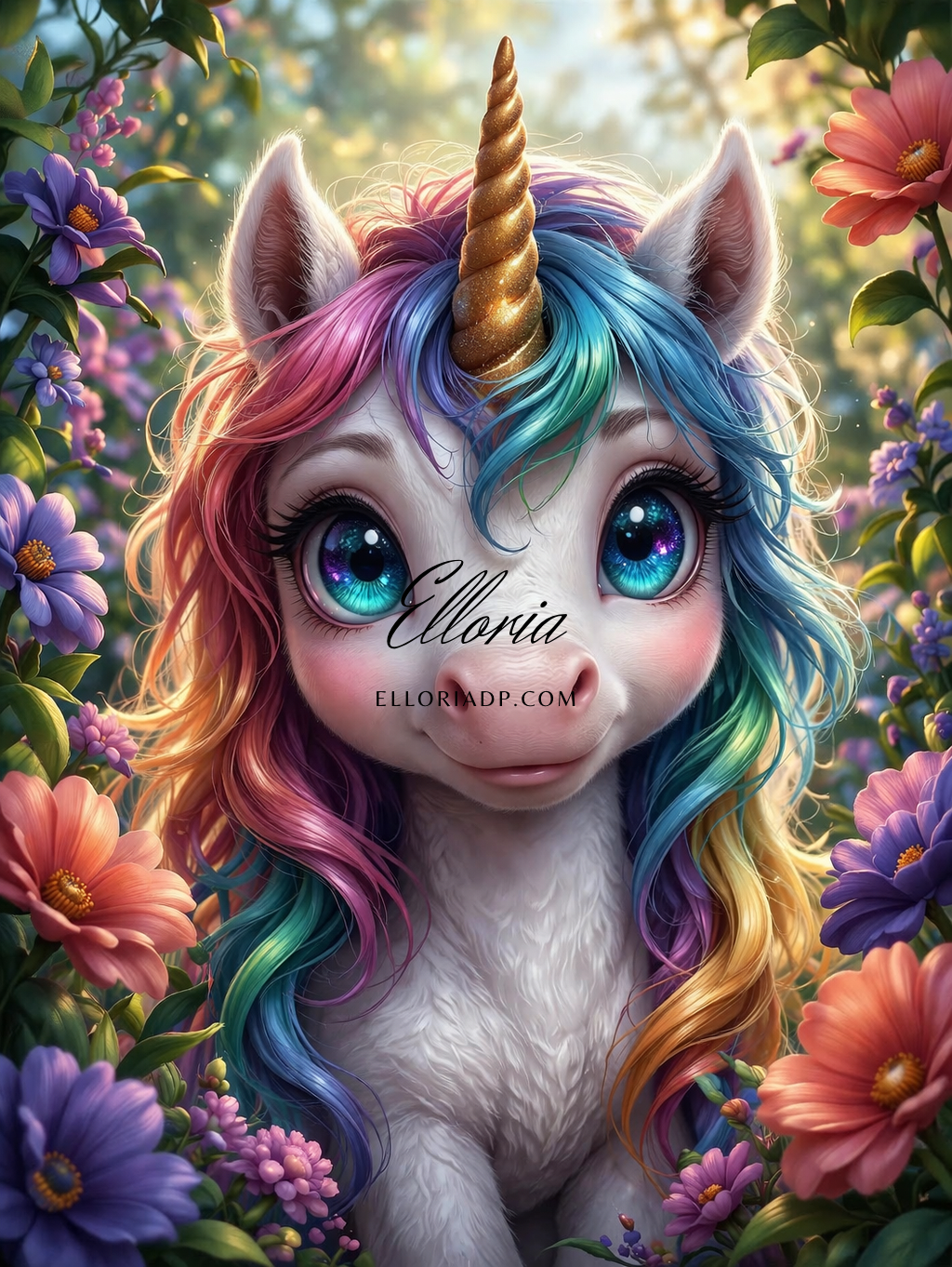 Diamond Painting L’Éclat de la Licorne Enchantée – Elloria