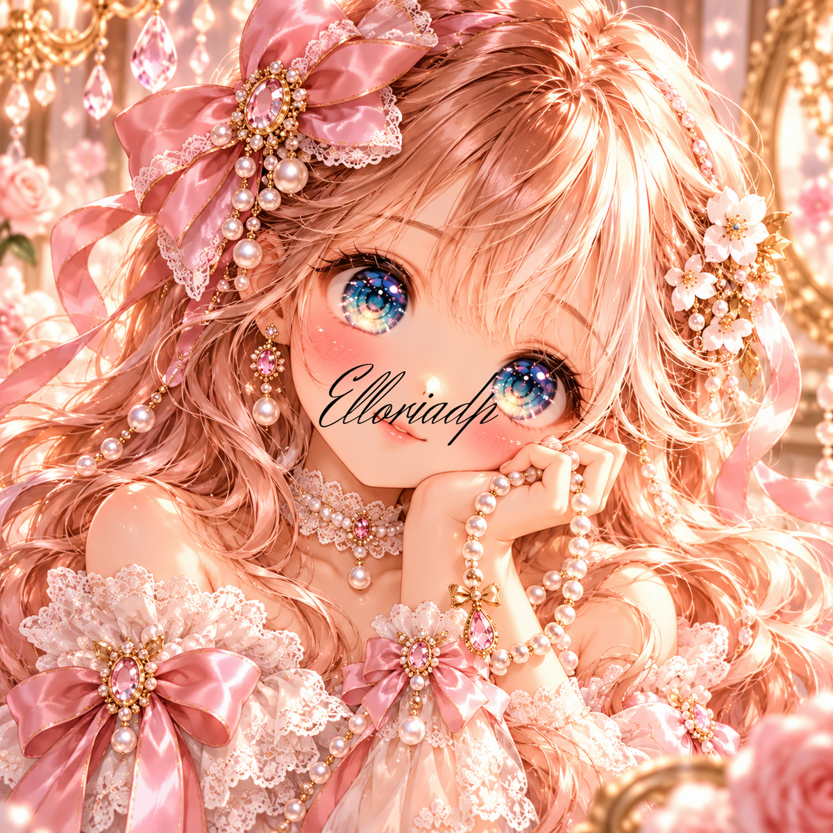 Perle de Rosée – Diamond Painting Girly aux Yeux Cristallins | Elloria