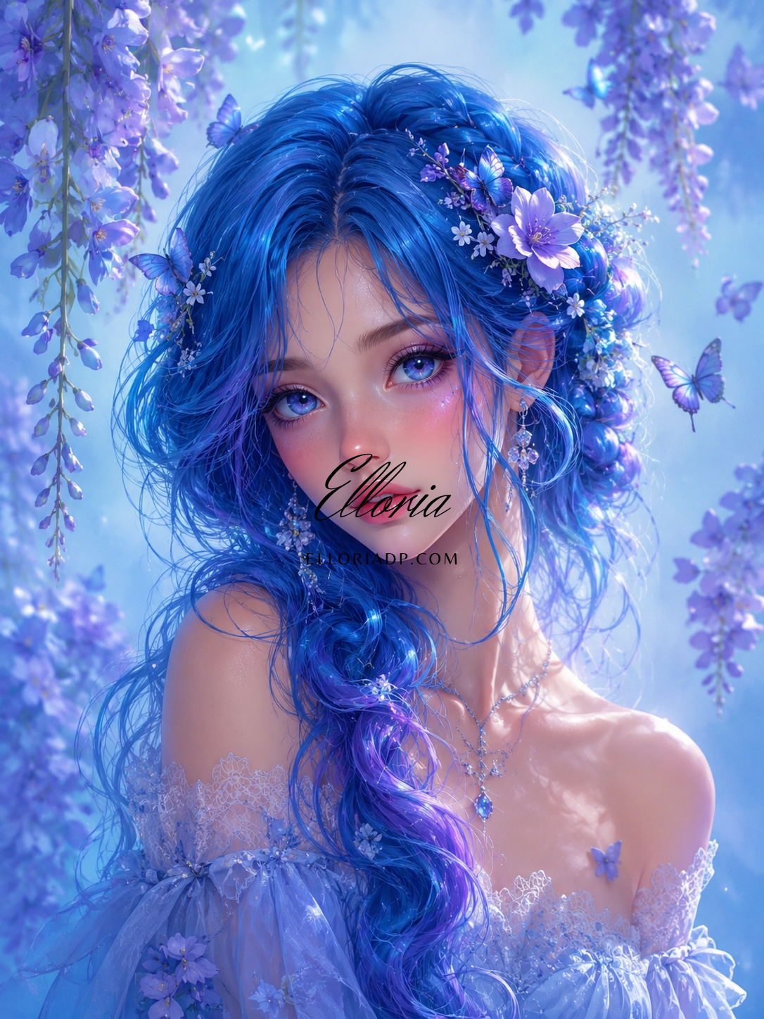 Diamond Painting – Éclat de Glycine 💙✨