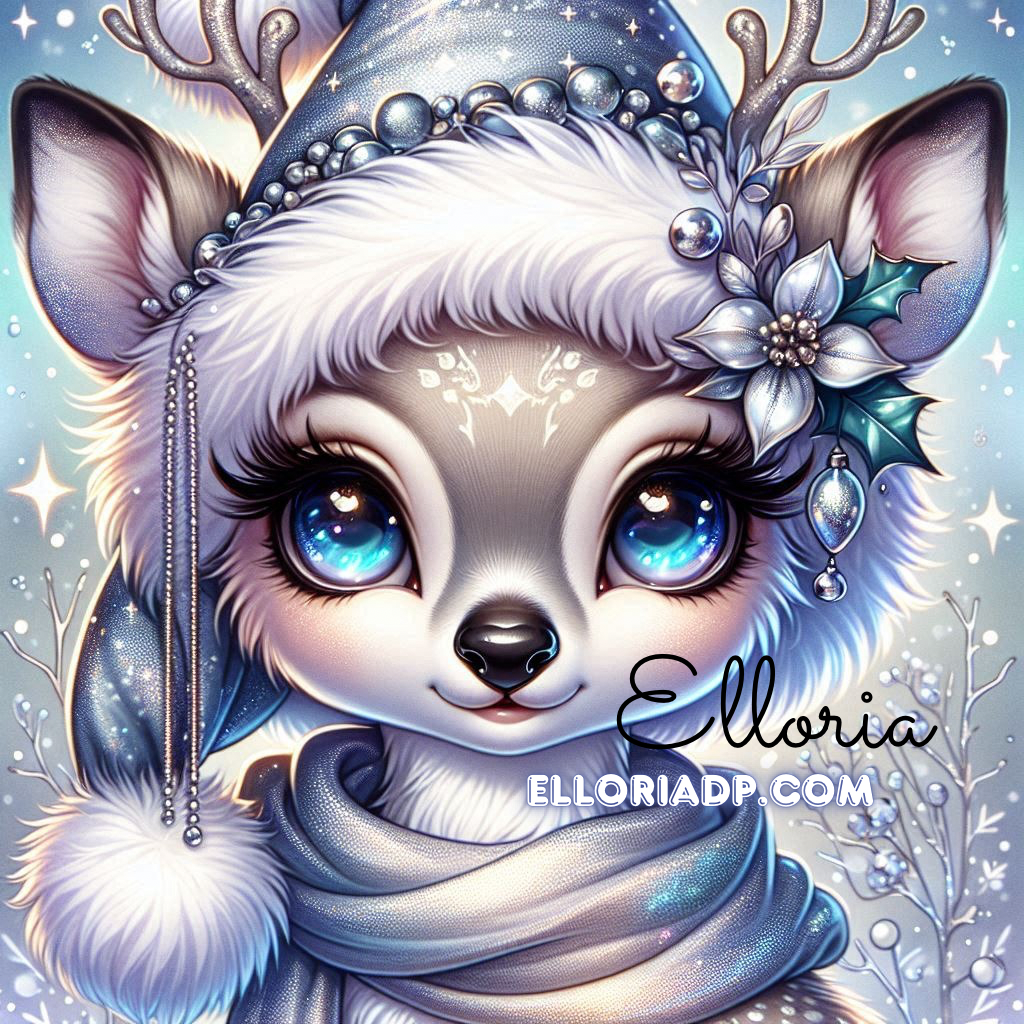 ❄️ Diamond Painting – Douce Biche d’Hiver (By Elloria)