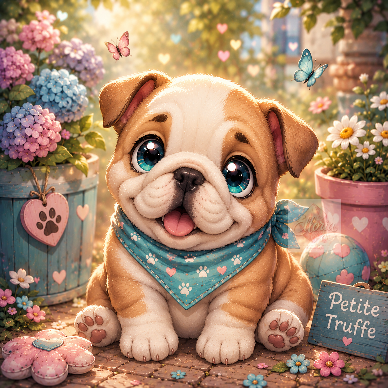 Diamond Painting Petite Truffe – Bébé Bouledogue | Elloria