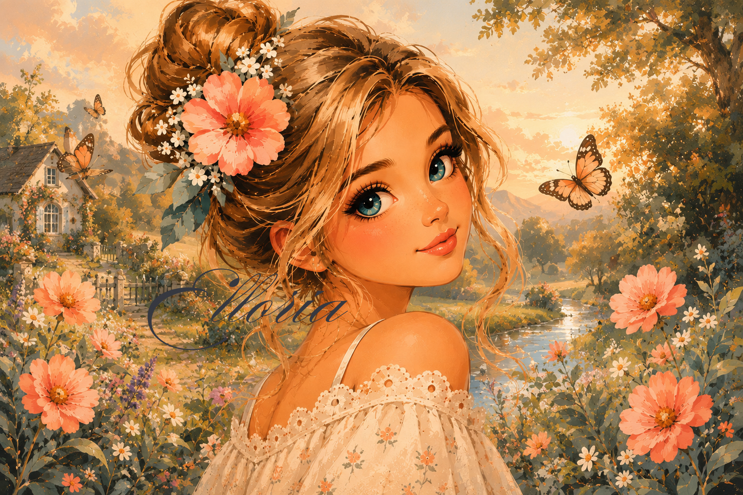 Diamond Painting Éclat de Cosmos – Portrait Fleuri | Elloria