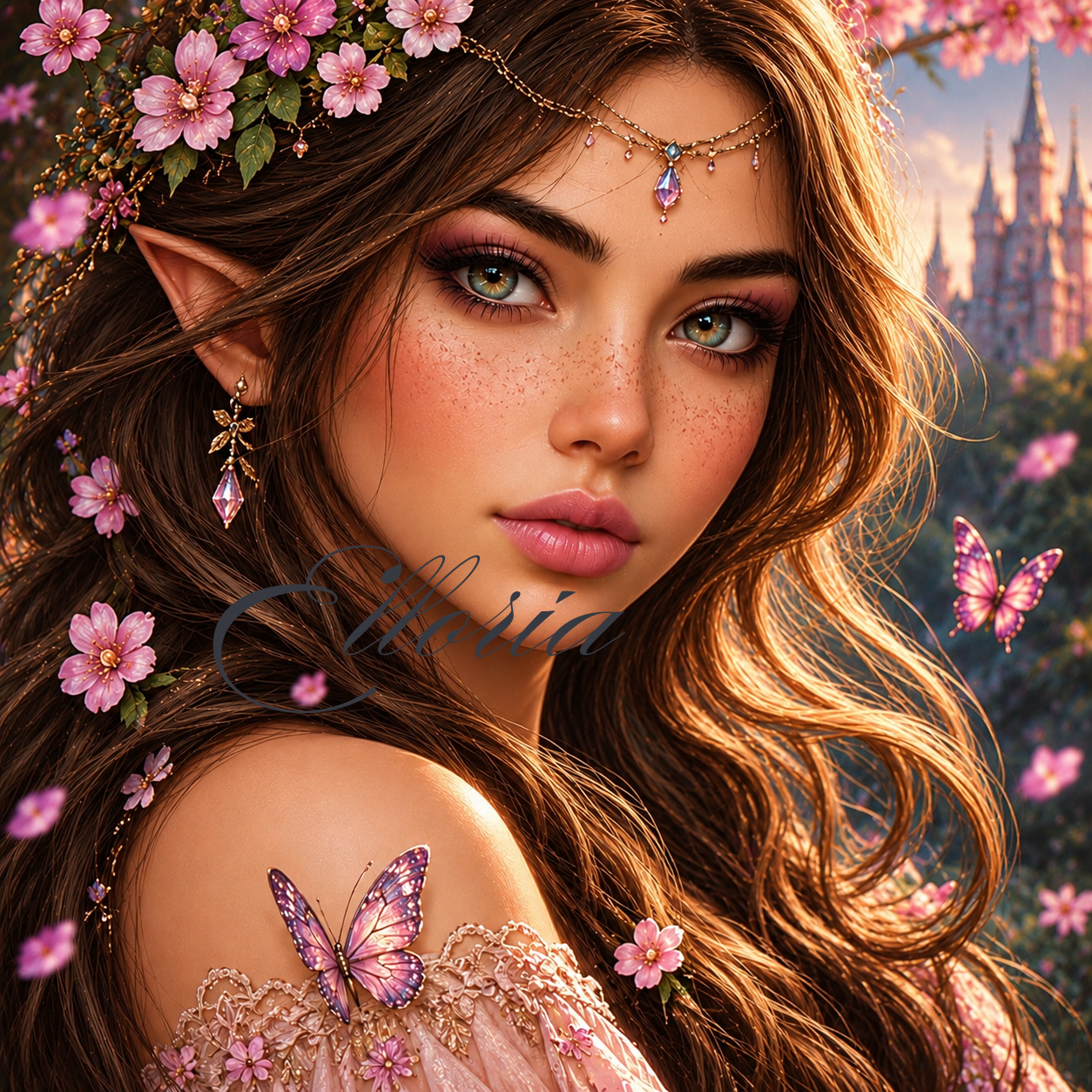 Diamond Painting L’Éclat des Fleurs | Elfe & Papillons | Elloria