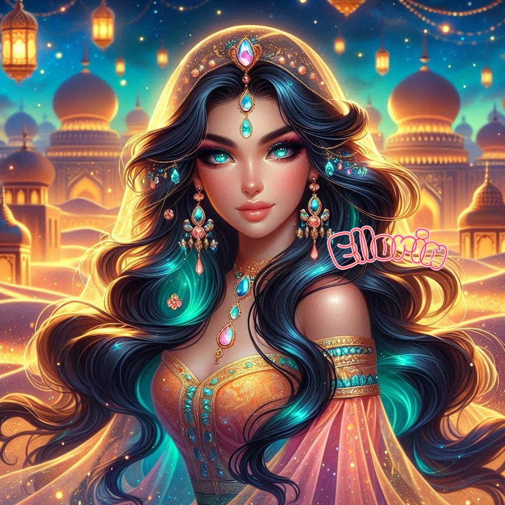 ✨ Diamond Painting | Zahira, Danseuse des Sables | Collection Elloria