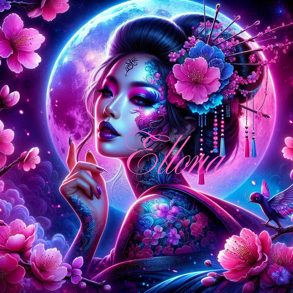 Diamond Painting – Sakura, Geisha de la Lune
