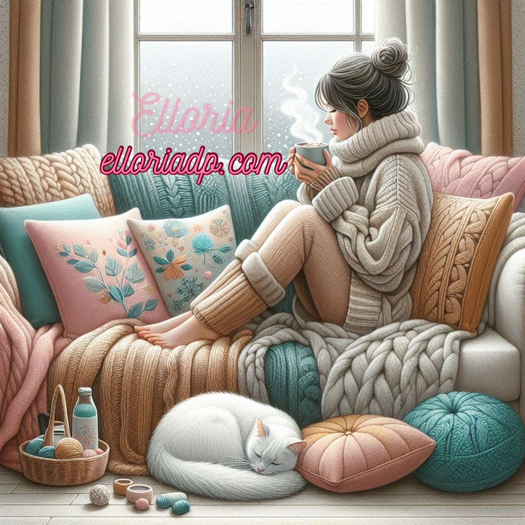 Diamond Painting – Élise et l’Hiver Douillet