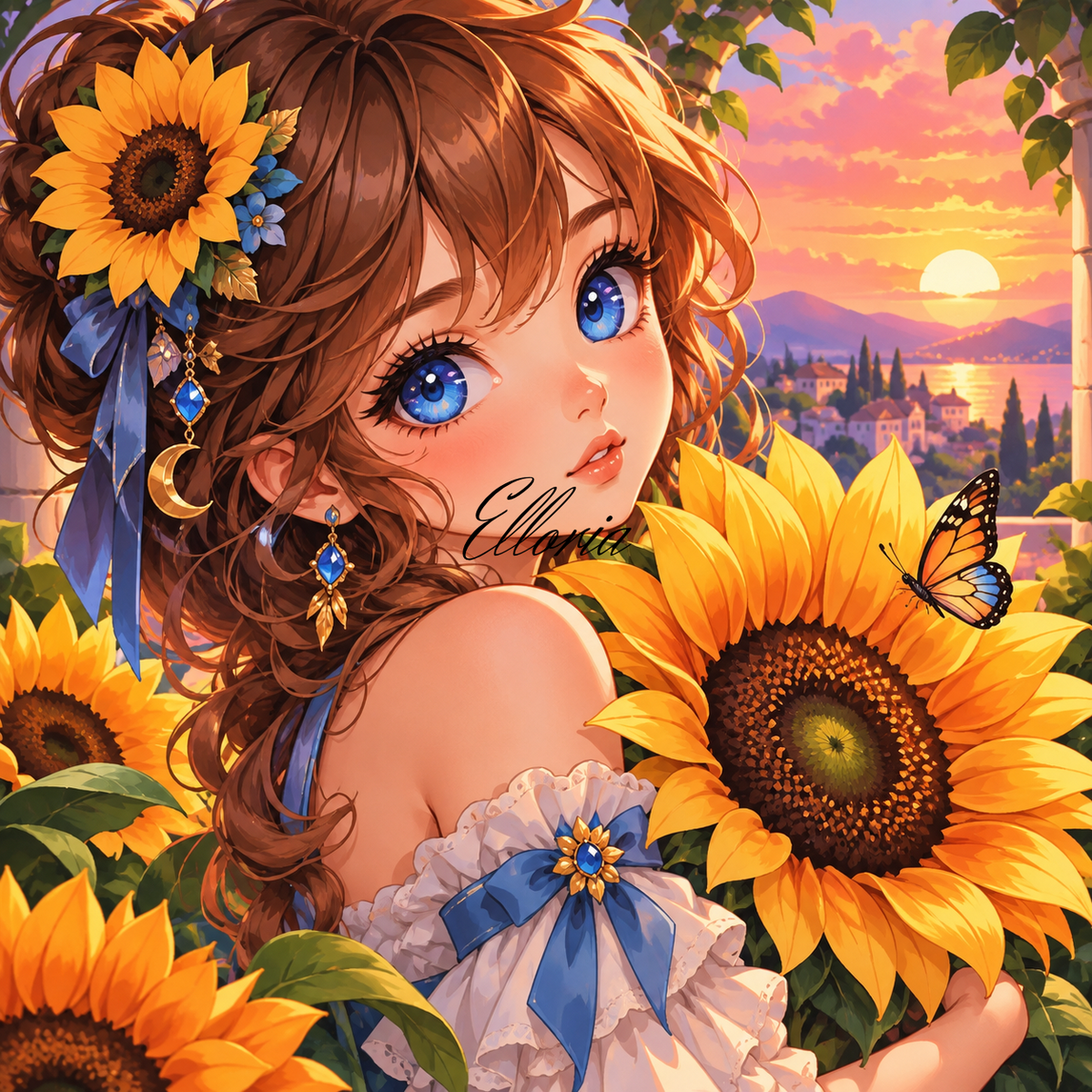 Le Soleil dans ses Yeux – Diamond Painting Tournesols | Elloria