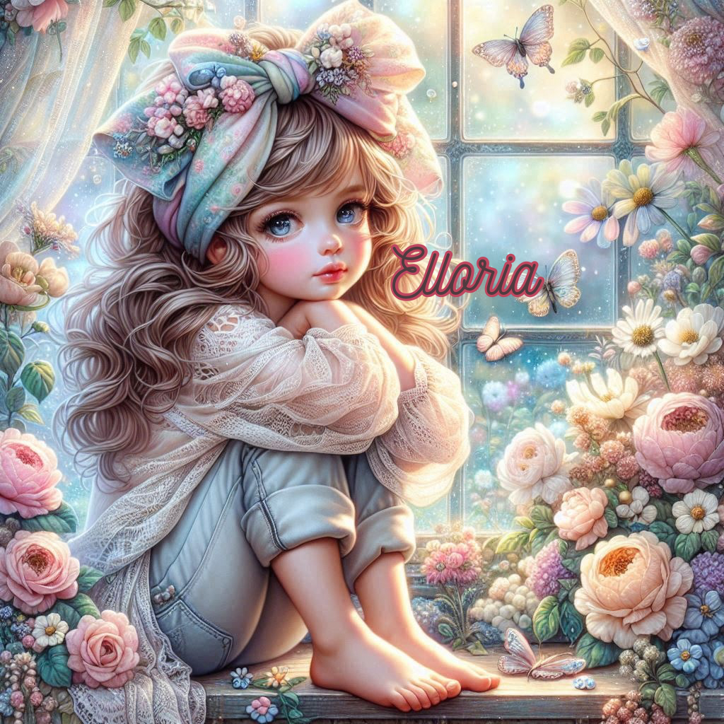 💎 Diamond Painting – Élise, la Douce Rêverie