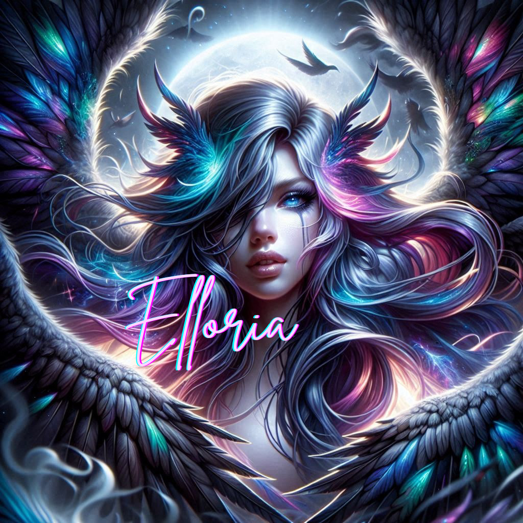 Diamond Painting Ange Sombre aux Ailes Noires – Kit complet Fantasy & Lune