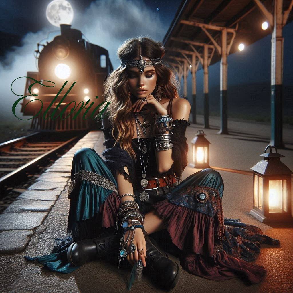 Diamond Painting – Selma, la Voyageuse de Minuit 🌙🚂✨