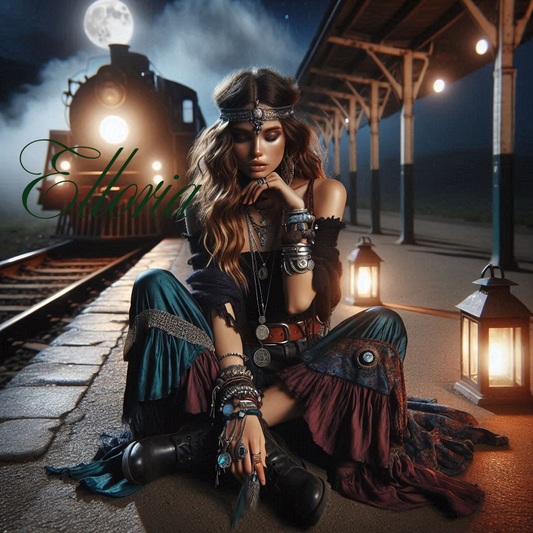 Diamond Painting – Selma, la Voyageuse de Minuit 🌙🚂✨