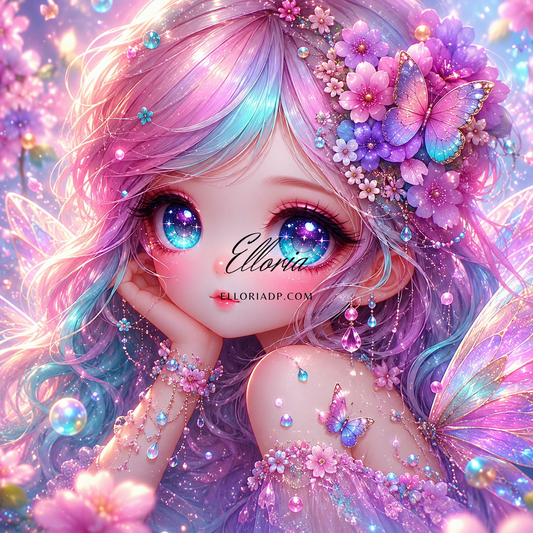 Fée des Papillons Célestes | Diamond Painting Féerique – Elloria