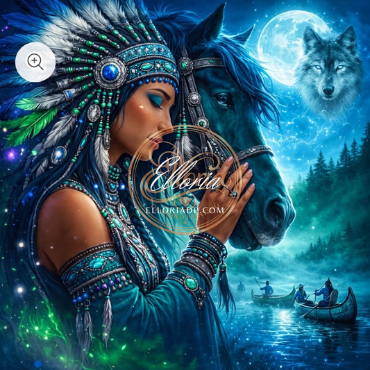 Diamond Painting L’Âme du Loup – Elloria