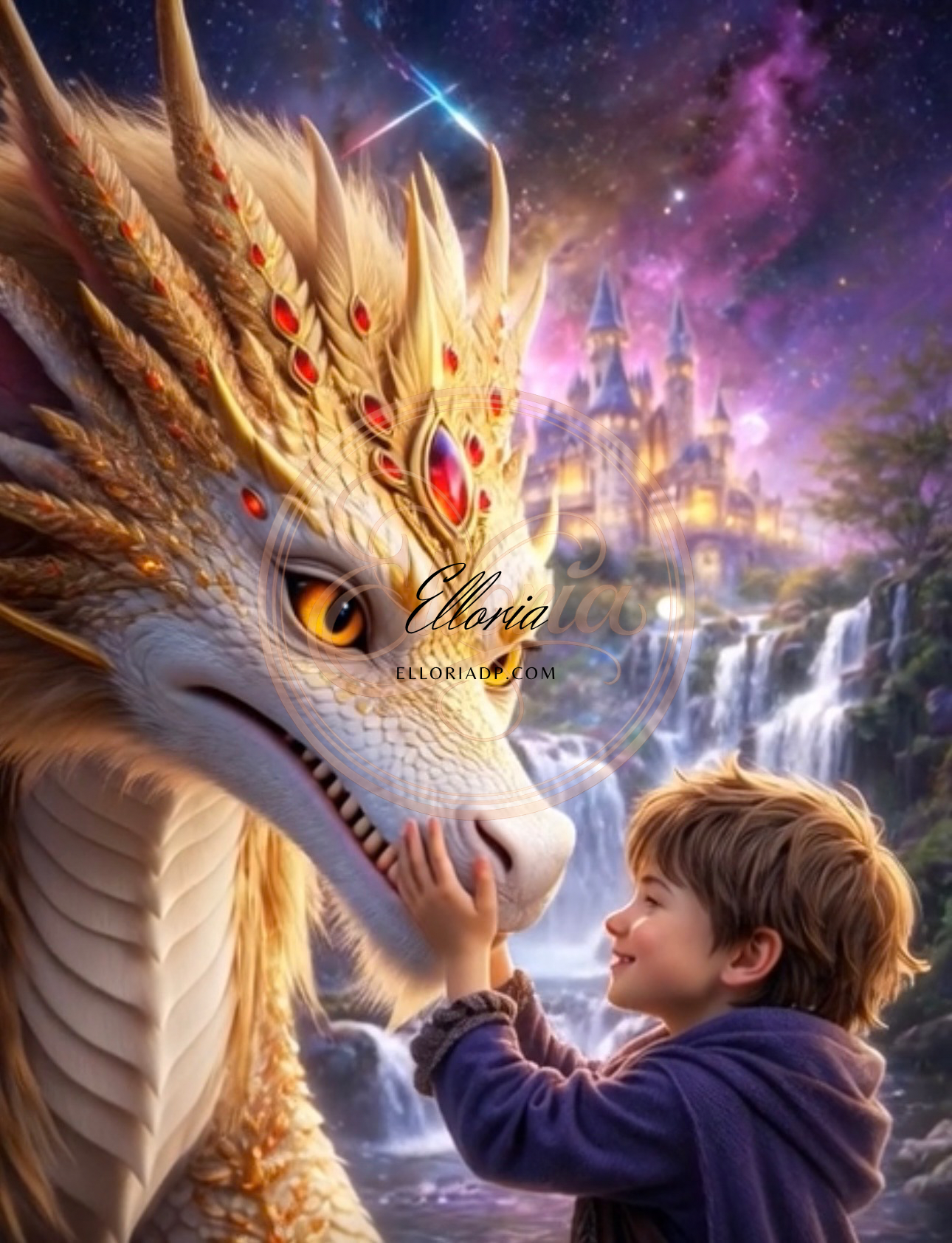 L’Amitié du Dragon d’Or
Elloria Diamond Painting