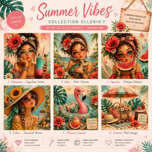 Kit Summer Vibes – Diamond painting Elloria