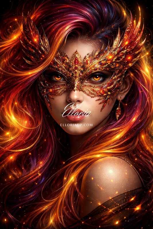 Diamond Painting Le Masque des Flammes – Elloria