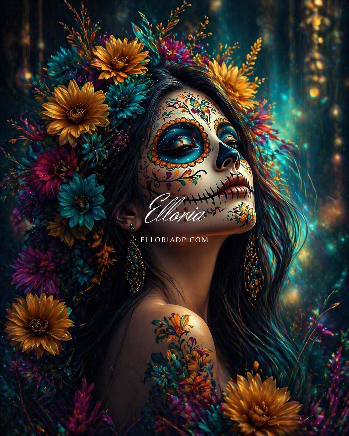 Diamond Painting – Floral Calavera/Elloria