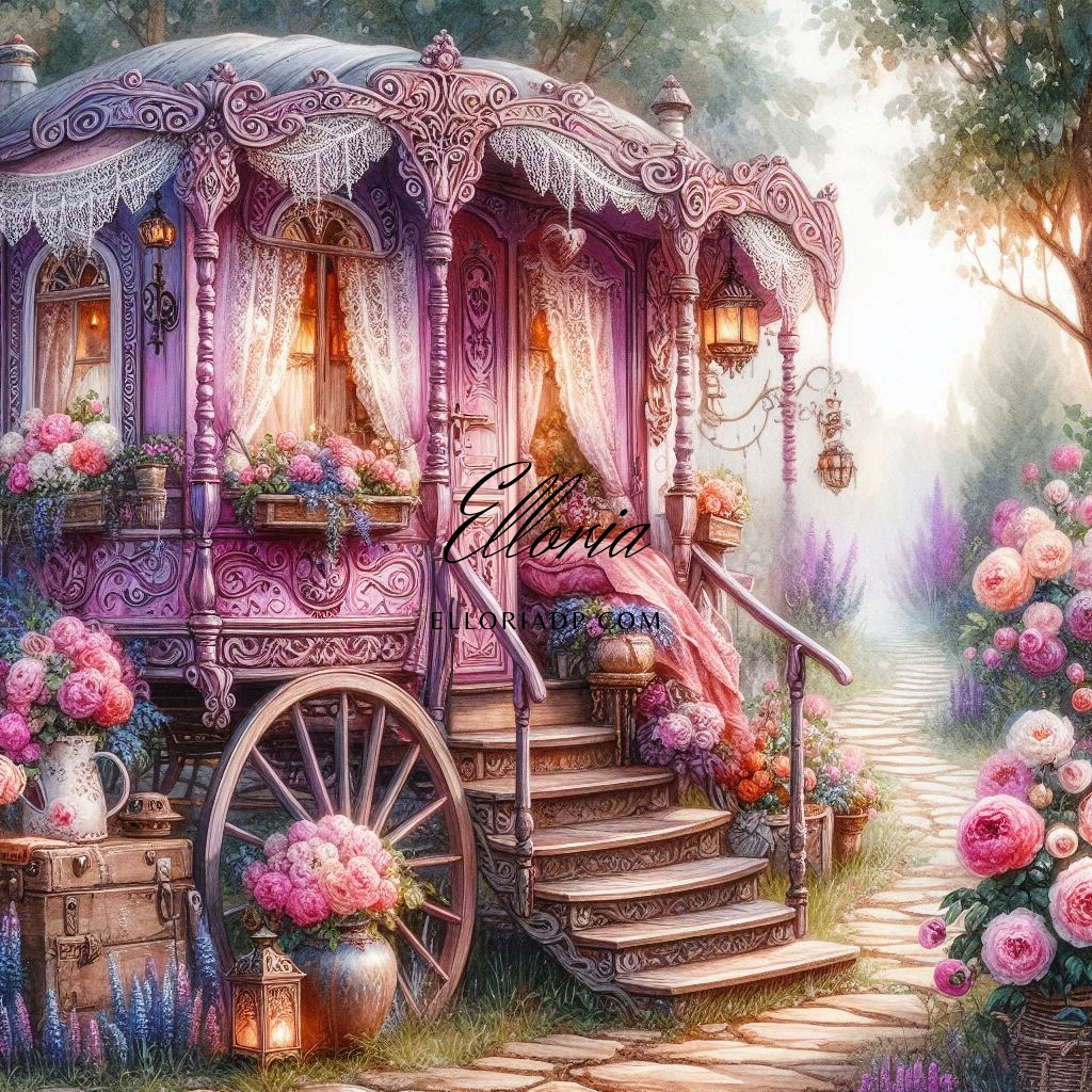 🖤 Elloria Diamond Painting – Rêverie Bohème
