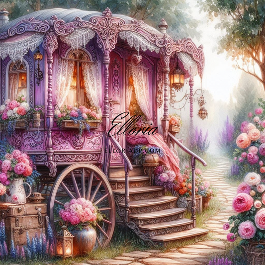 🖤 Elloria Diamond Painting – Rêverie Bohème