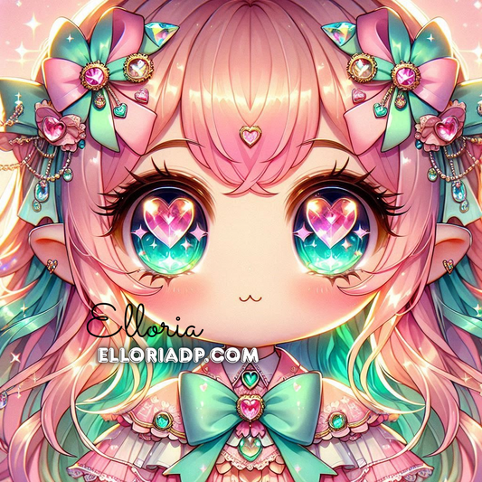 💖 Diamond Painting – Lila Heart, la Fée des Rubans (By Elloria – Collection Moody’s)