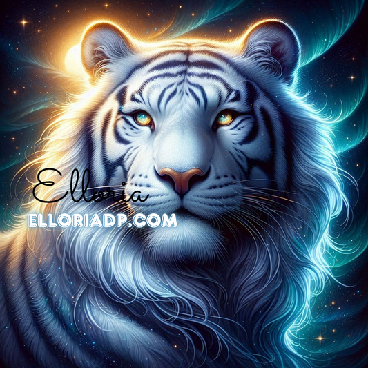 🌌 Diamond Painting – Le Tigre Céleste (By Elloria)