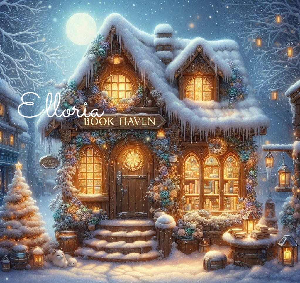 ❄️✨ Diamond Painting | La Librairie Book Haven | Maison Magique de Noël