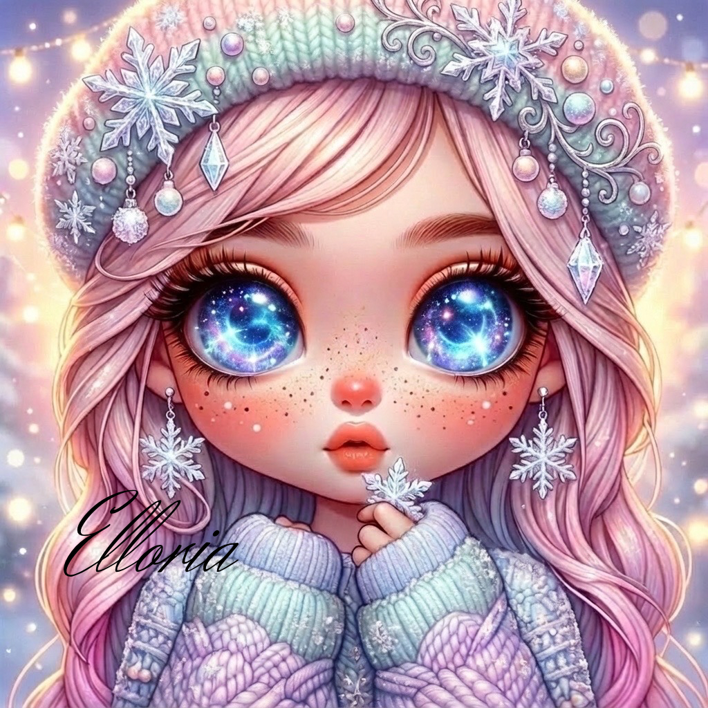 Diamond Painting – Lilou Miss Hiver – Elloria