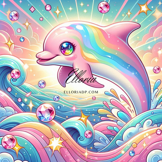 🌈 Vague de Rêves – Diamond Painting Kawaii | Elloria
