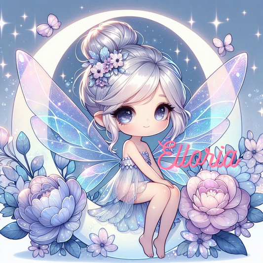 Diamond Painting – La petite Lunea, fée de la lune 🌙🦋