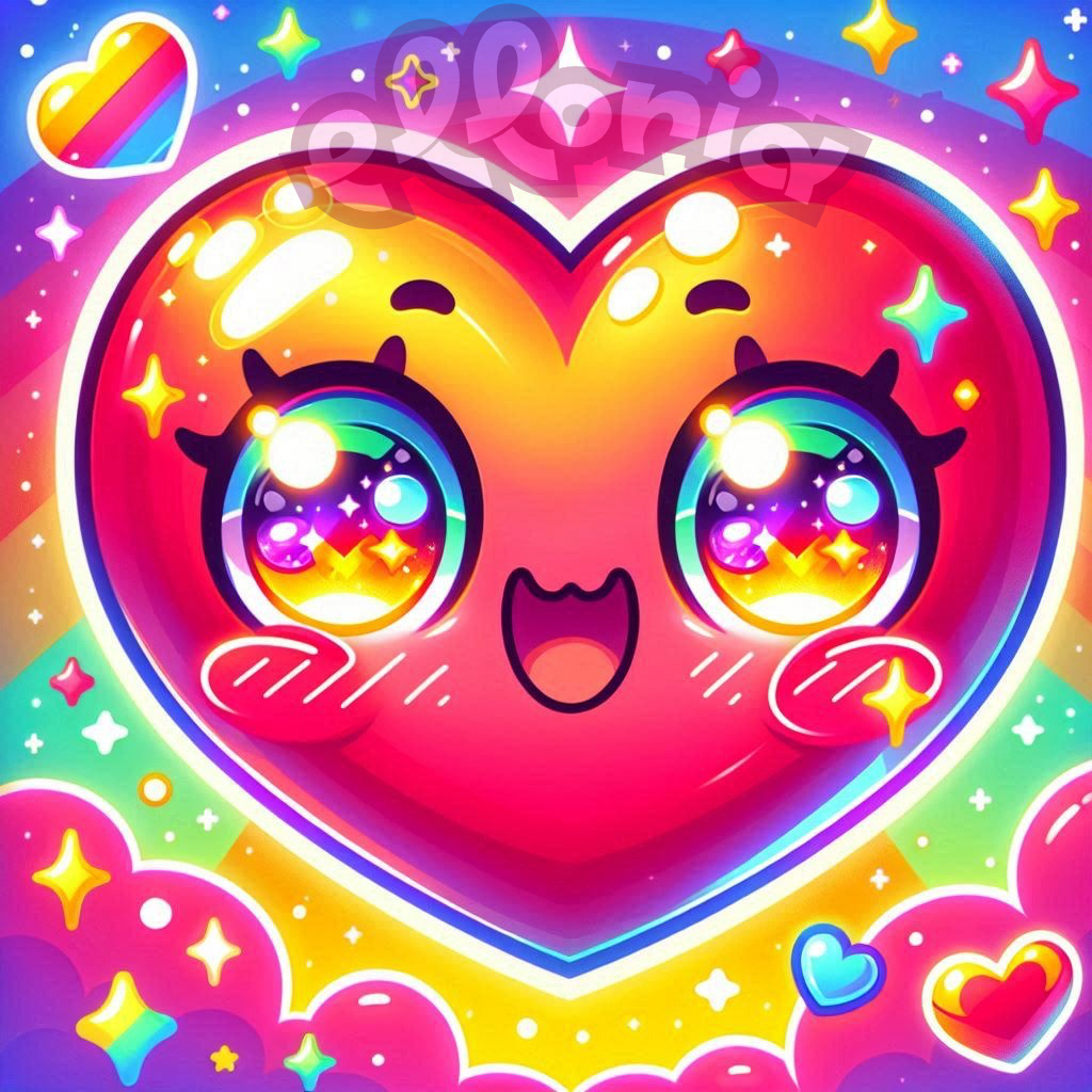 Diamond Painting – Cœur Arc-en-Ciel “Lumy”