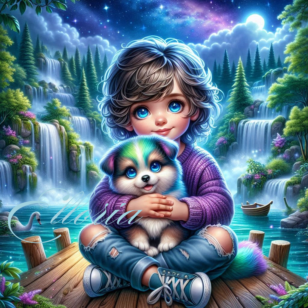 🌟 Diamond Painting | Amitié Étoilée avec Élias & Nova