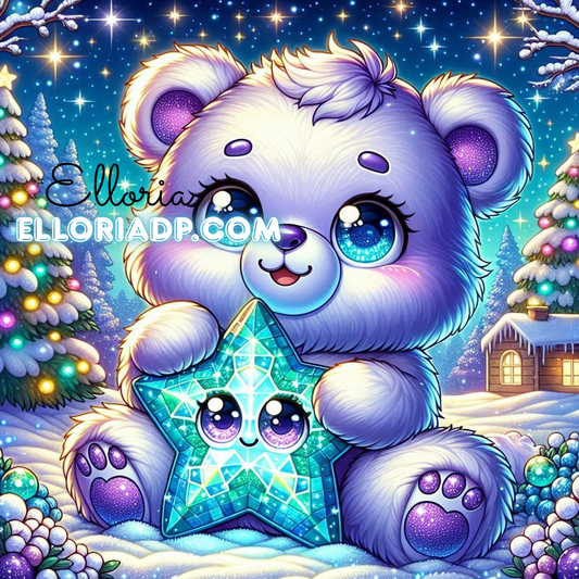 💙✨ Diamond Painting | Lumi l’Ours Étoilé | Collection Elloria