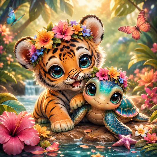 Complices des Tropiques – Diamond Painting Animaux | Elloria