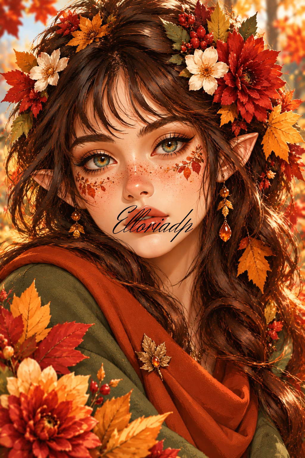 Élya, l’âme d’automne – Diamond Painting féerique | Elloria