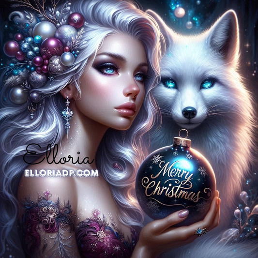 🐺🌙 Diamond Painting – Lysandra & l’Esprit du Givre (By Elloria)