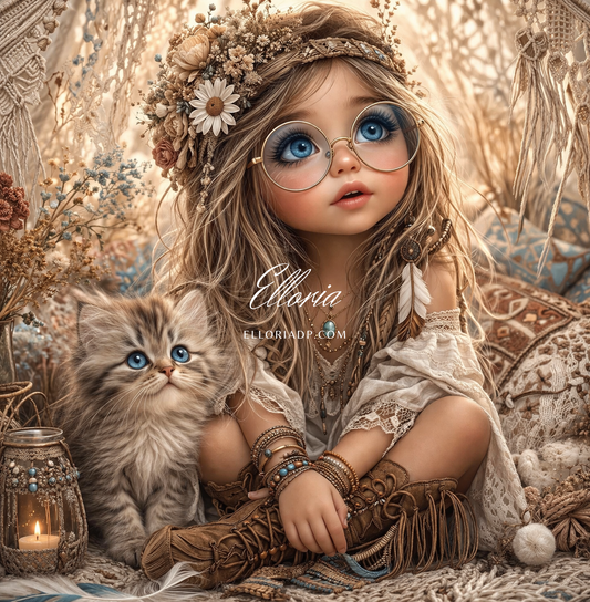 Diamond Painting Petite Rêveuse Bohème – Elloria
