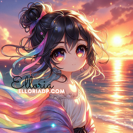 🌅✨ Diamond Painting | Ayumi au Crépuscule | Collection Elloria