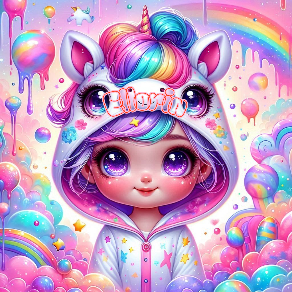 🌈💎 Diamond Painting | Minoulicorne Arc-en-Ciel | Collection Elloria