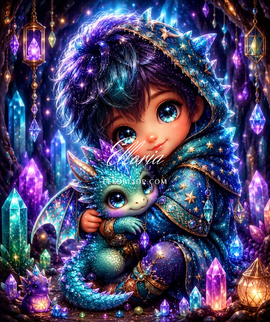 💎 Diamond Painting – Gardien des Cristaux Étoilés ✨🐉