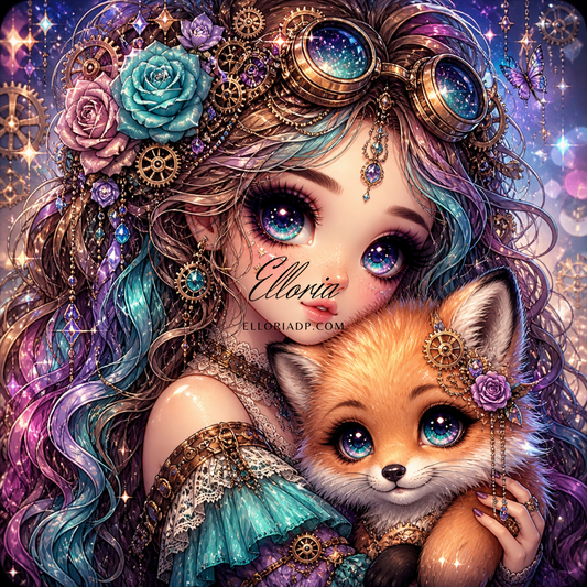 Diamond Painting – L’Âme du Renard Enchanté 🦊✨
