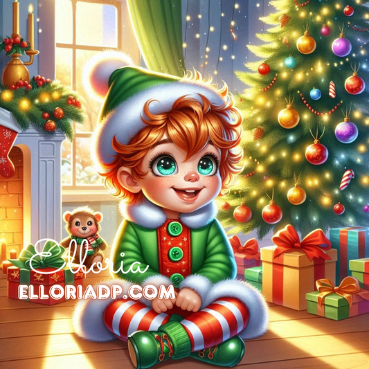 🎁✨ Diamond Painting | Léo le Petit Lutin de Noël | Collection Elloria